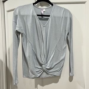 ALYA V-Neck Knot Sweater (W Small)